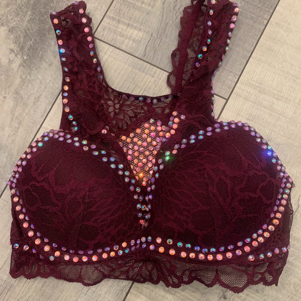 Pink brand sparkle top size xs